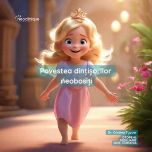 Coperta originală Povestea dințișorilor neobosiți, de Dr. Cristina Toader